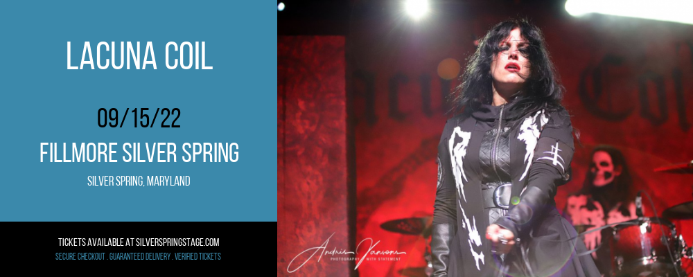 Lacuna Coil at Fillmore Silver Spring tickets Lacuna Coil at Fillmore Silver Spring