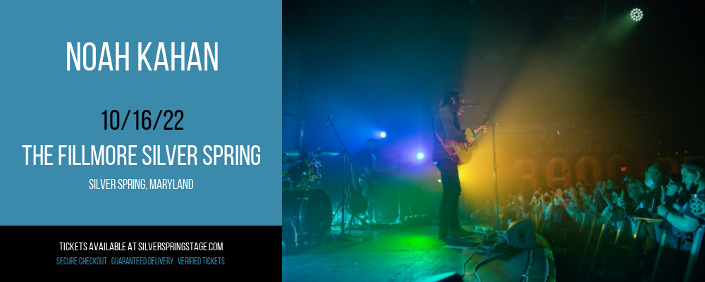 Noah Kahan at Fillmore Silver Spring tickets Noah Kahan at Fillmore Silver Spring