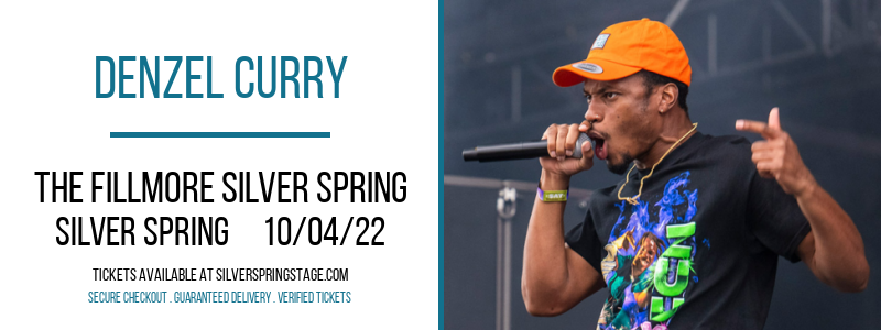 Denzel Curry at Fillmore Silver Spring tickets Denzel Curry at Fillmore Silver Spring
