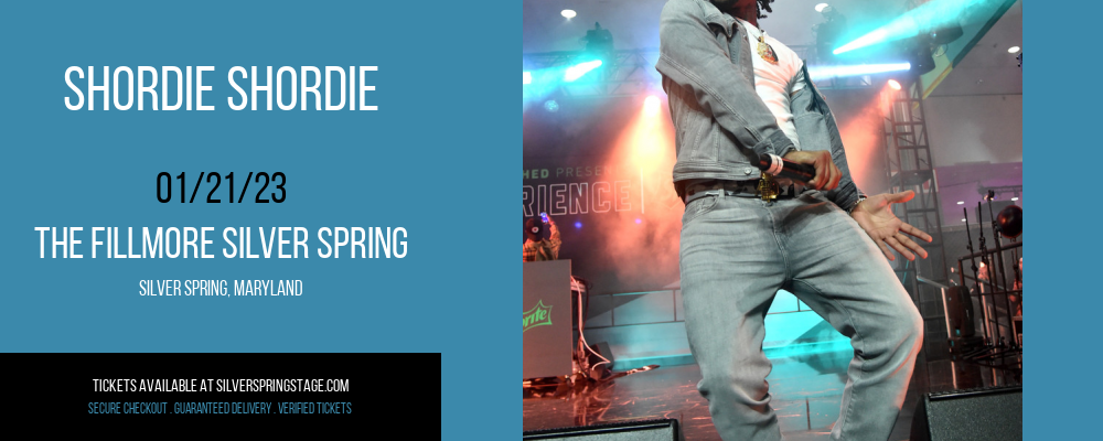 Shordie Shordie at Fillmore Silver Spring tickets Shordie Shordie at Fillmore Silver Spring
