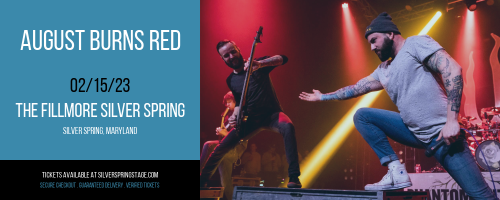 August Burns Red at Fillmore Silver Spring