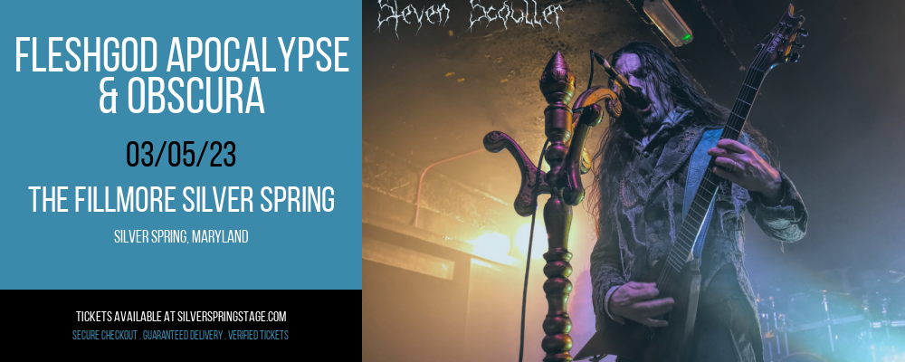 Fleshgod Apocalypse & Obscura at Fillmore Silver Spring tickets Fleshgod Apocalypse & Obscura at Fillmore Silver Spring