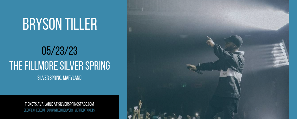 Bryson Tiller at Fillmore Silver Spring