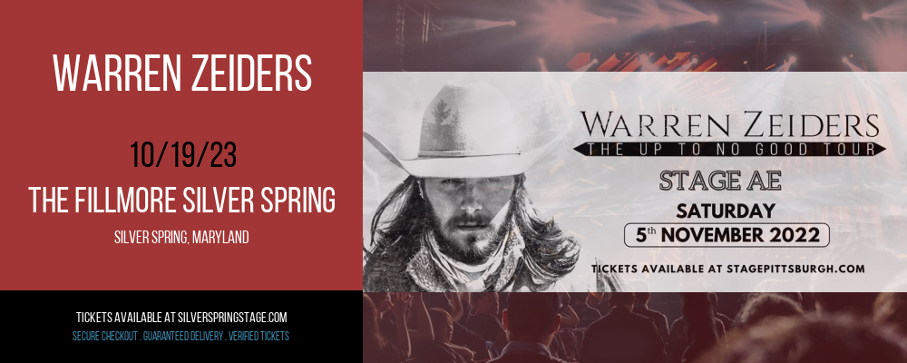 Warren Zeiders at The Fillmore Silver Spring