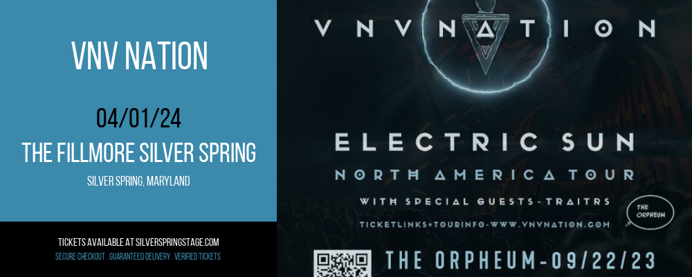 VNV Nation at The Fillmore Silver Spring