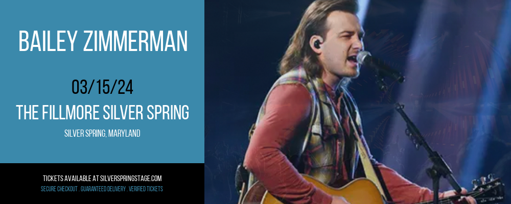 Bailey Zimmerman at The Fillmore Silver Spring