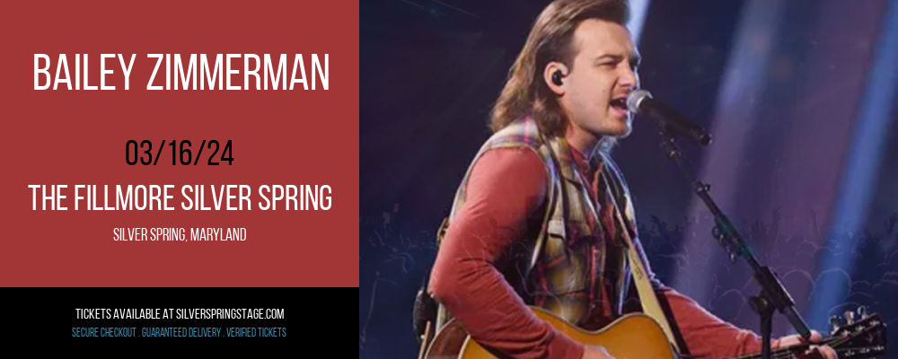 Bailey Zimmerman at The Fillmore Silver Spring