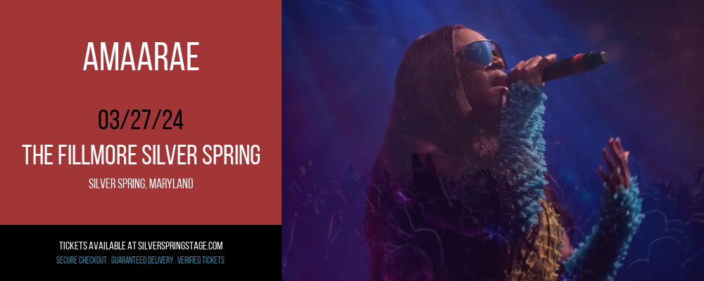 Amaarae at The Fillmore Silver Spring
