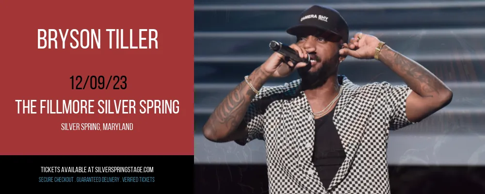 Bryson Tiller at The Fillmore Silver Spring