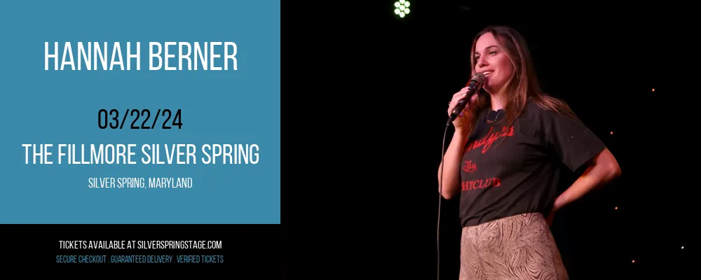 Hannah Berner at The Fillmore Silver Spring