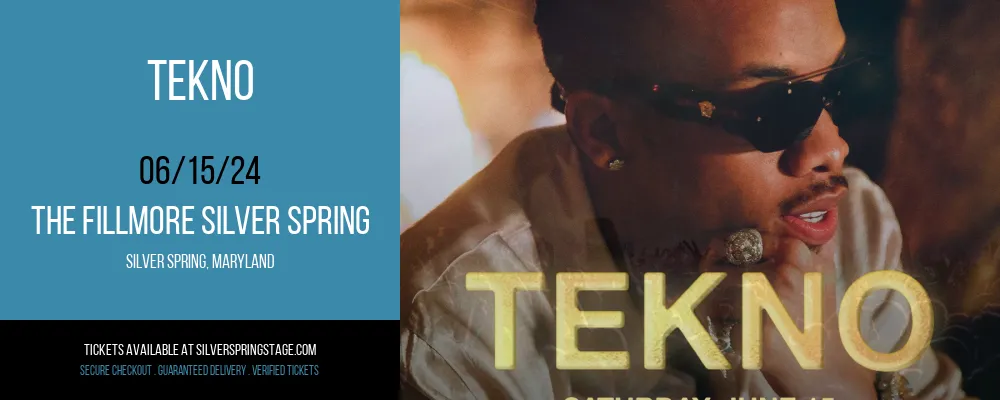 Tekno at The Fillmore Silver Spring